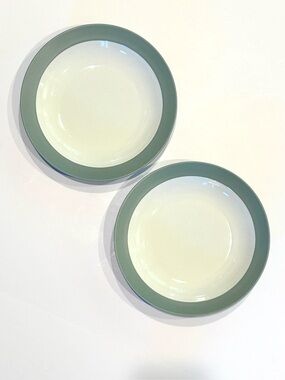 Noritake Colorwave Green Large Pasta Bowls 8485Y 10.5" D Stoneware Set of TWO